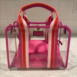 NWT Kate Spade Clear Sam Satchel